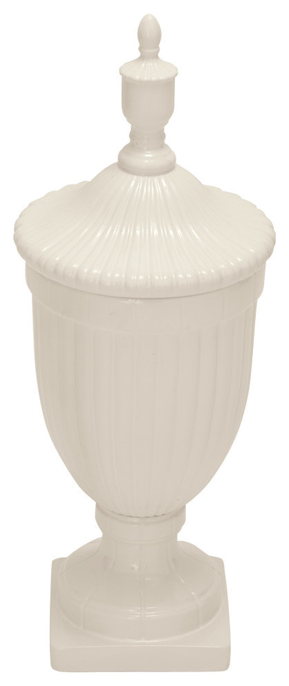 Apogee Urn Vase, White, 26" | Houzz 