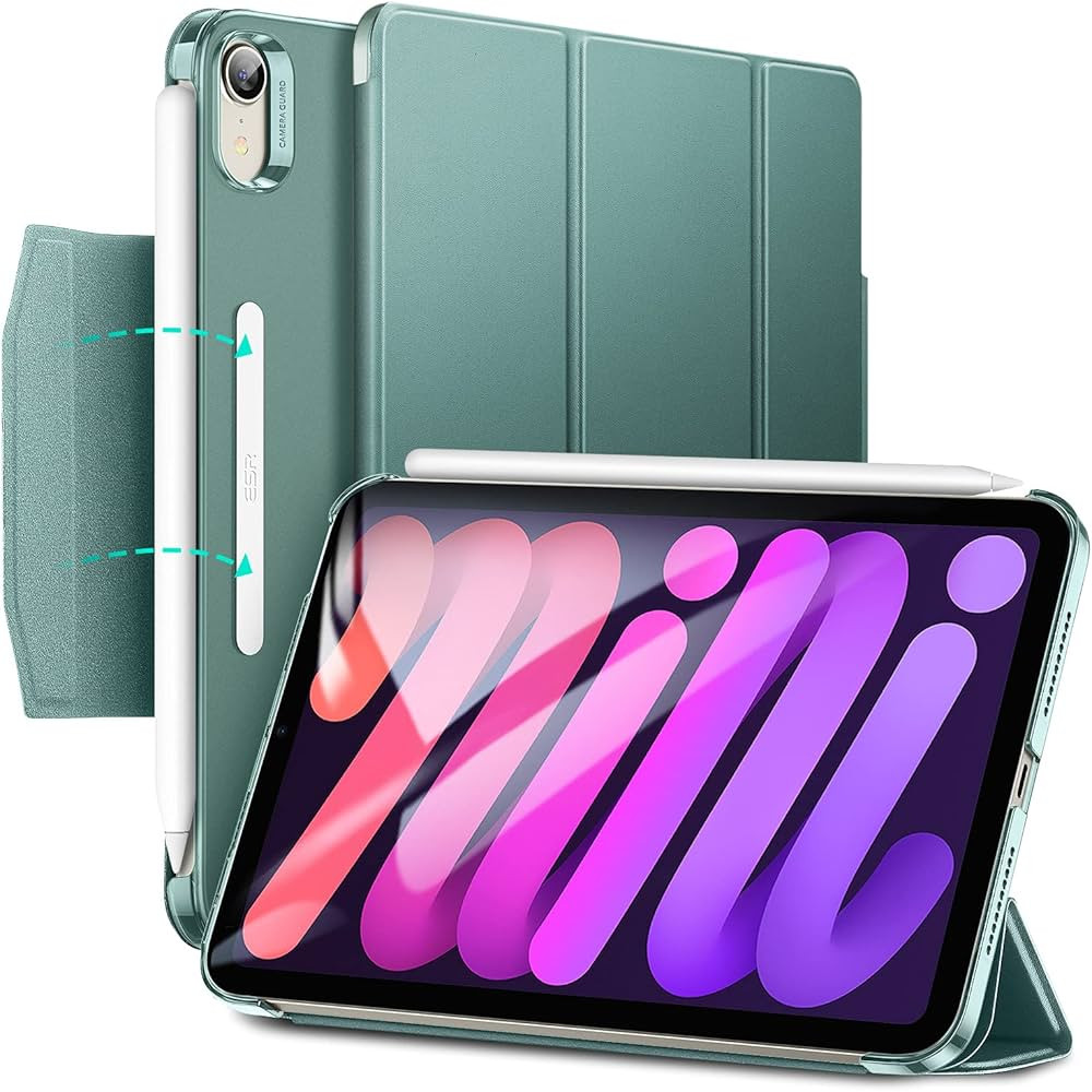 ESR for iPad Mini 6 Case, iPad Mini 6th Generation Case(8.3 inch, 2021), Trifold Smart Case with ... | Amazon (US)
