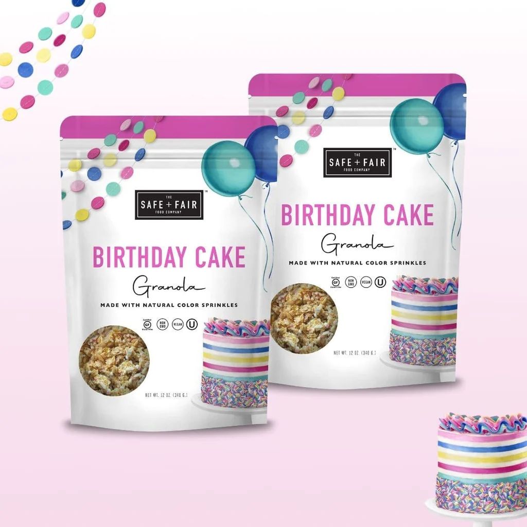 Birthday Cake Granola Pack | Safe + Fair