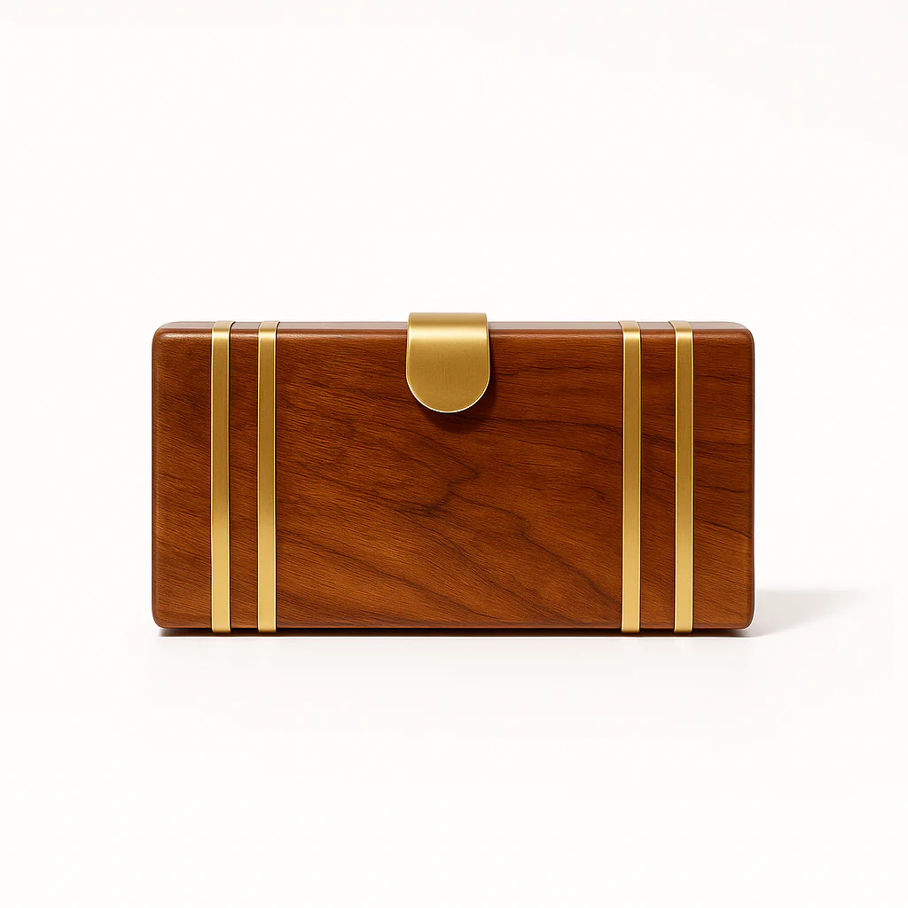 Wooden Opulent Clutch | Auvré Lifestyle