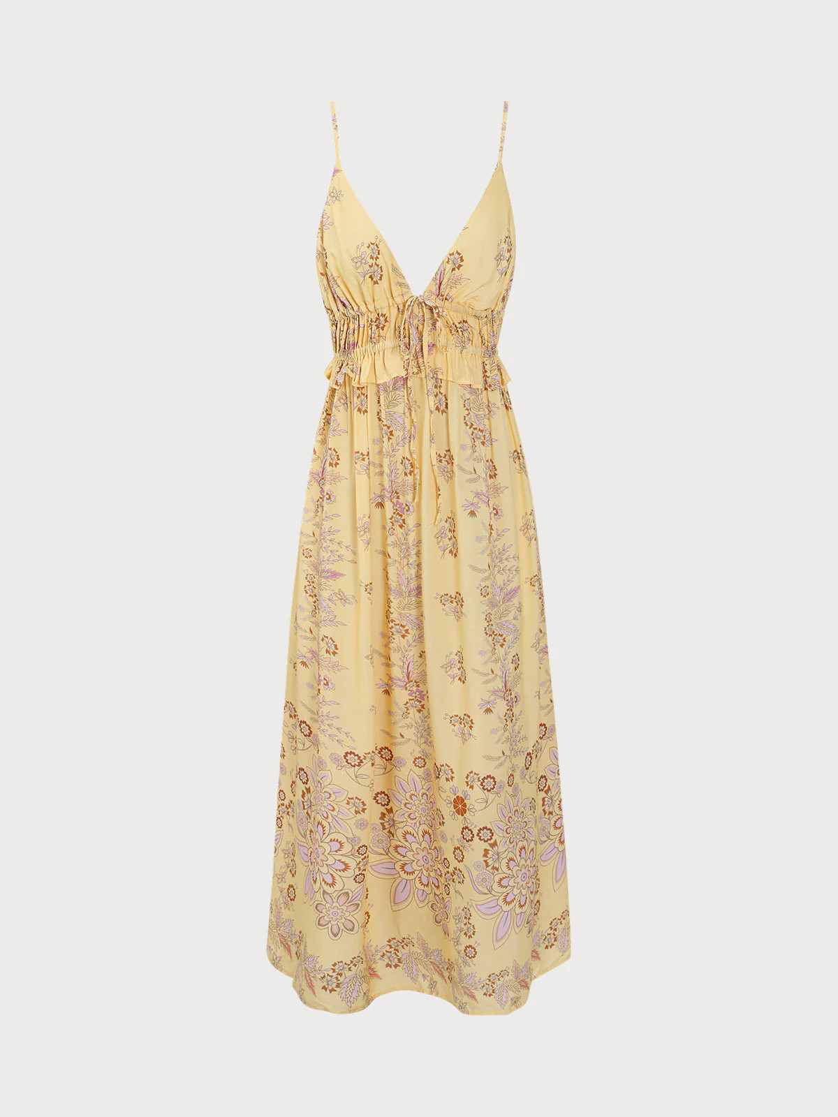 Yellow Sleeveless Tie Beach Dress & Reviews - Yellow - Sustainable Cover-ups | BERLOOK | BERLOOK