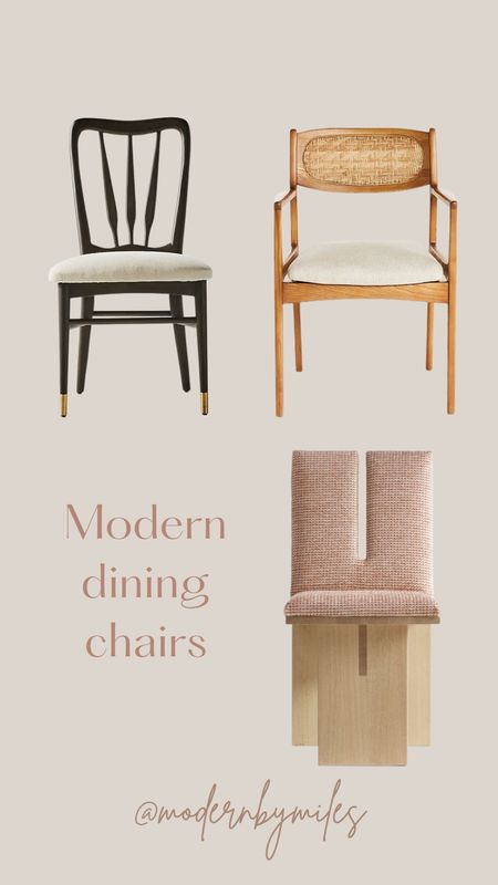 Modern dining chairs

Anthro home, dining room chairs, home seating, wood chairs, unique dining 

#LTKfamily #LTKstyletip #LTKhome