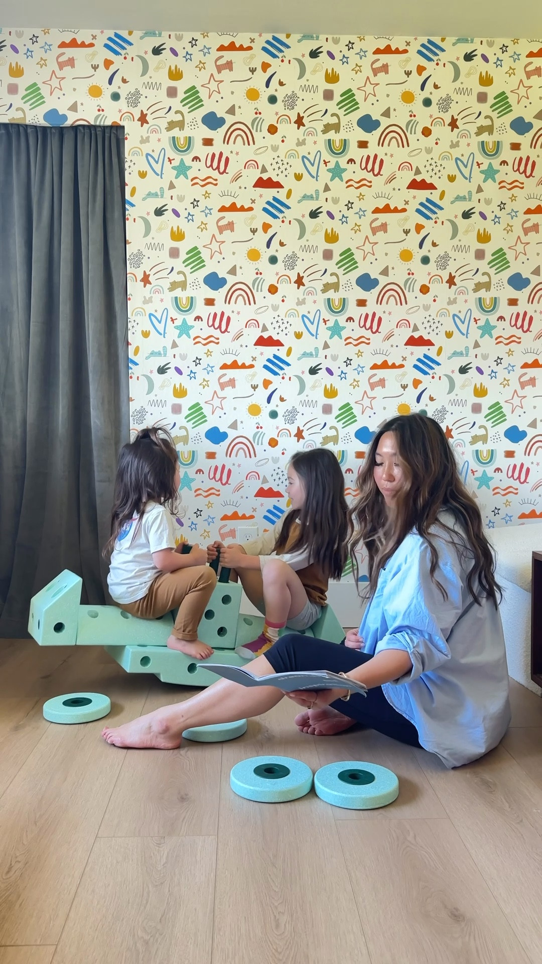 New favorite toy that’s convinced us we can clean out the playroom and replaces so many other toys. You can have fun building and creating over 25 different toys. My kids - 6 years and 3 years - absolutely love and have fun building with them too! You can find  @Target @Maisonette Smol MODU 


@Etsy wallpaper linked! 

#LTKHome #LTKmomlife #LTKKids