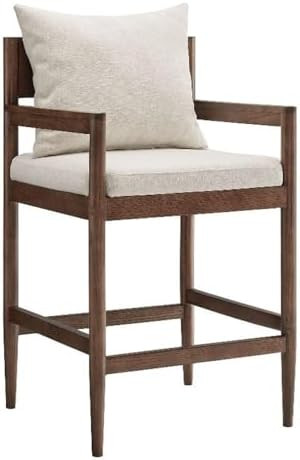 Modway Remington 26 Inch Counter Height Stool in Salt – Modern Upholstered Counter Wood Kitchen... | Amazon (US)