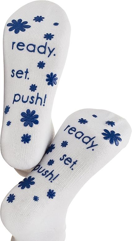 Labor Delivery Hospital Non Skid Push Socks By Baby Be Mine Maternity Pregnancy Pregnant Baby Sho... | Amazon (US)
