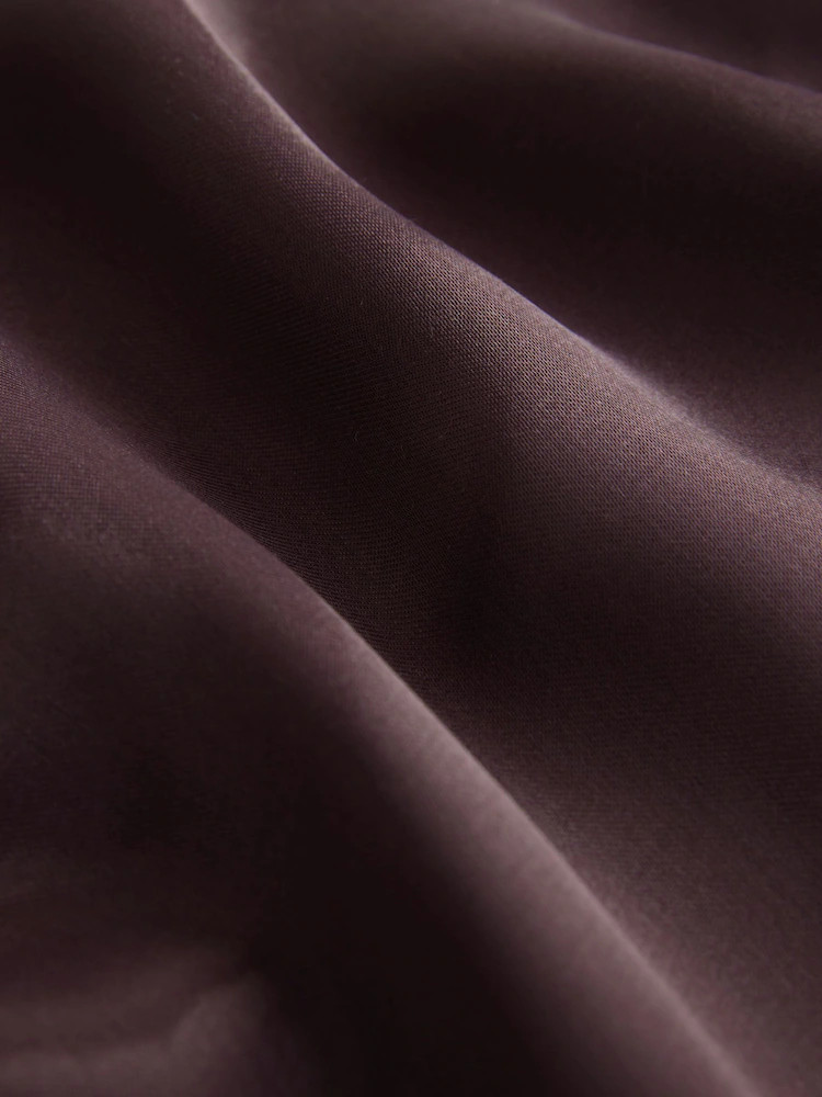 Buy Chocolate Brown Satin Midi Skirt from Next Ireland | Next EU