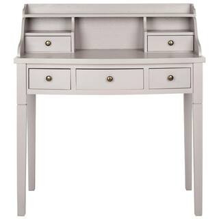 Landon 36 in. Gray 5-Drawer Secretary Desk | The Home Depot