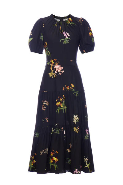Bardot Dress Black Orchid Charmeuse | Charlotte Brody