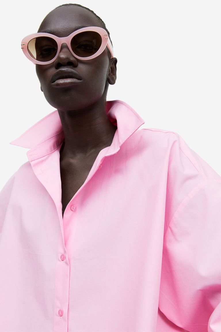 Round Sunglasses - Light pink - Ladies | H&M US | H&M (US + CA)