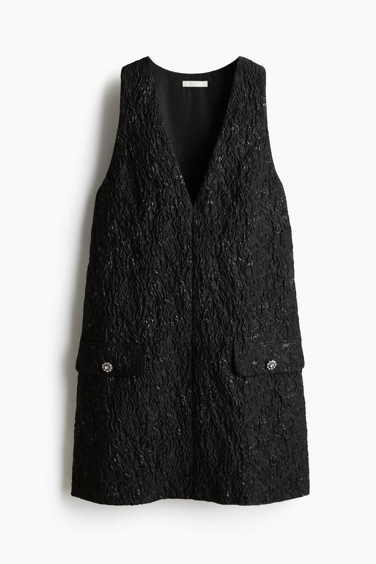 Jacquard-Weave Mini Dress | H&M (US + CA)