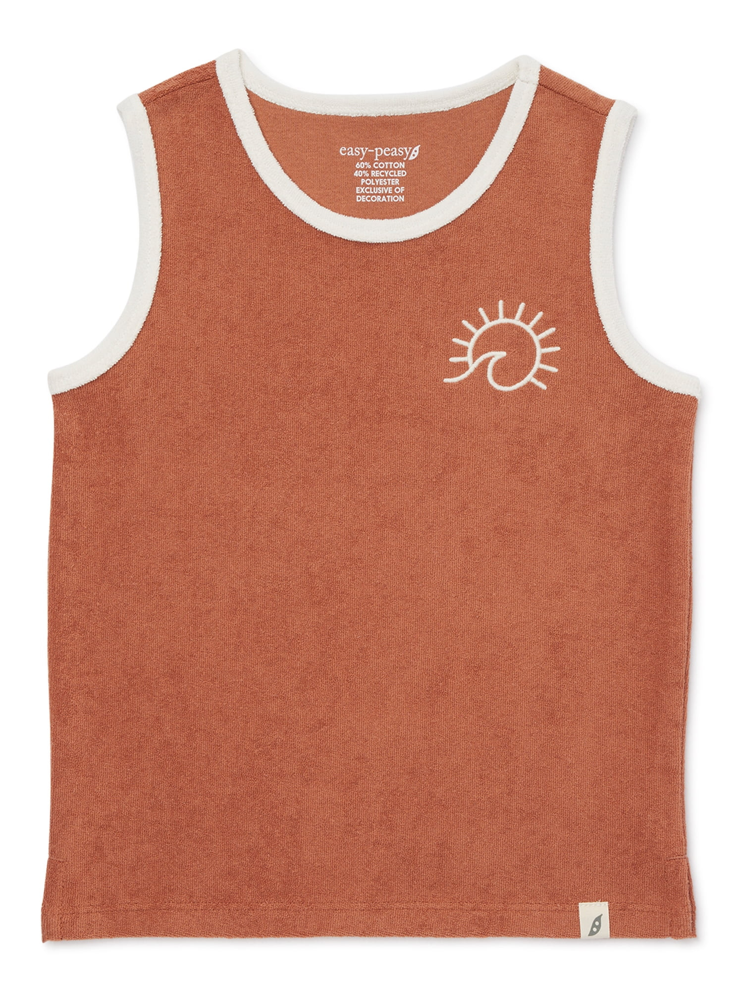easy-peasy Baby and Toddler Boys Loop Terry Cloth Tank Top, Sizes 12M-5T | Walmart (US)