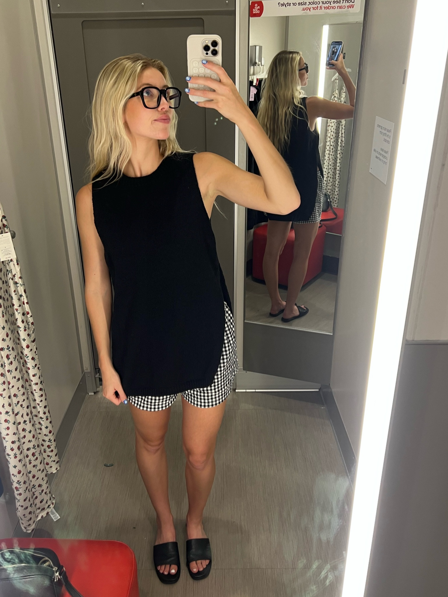 Shopping ootd 🤭🤭 this top is from a set from Amazon and the gingham shorts are also Amazon! Size M in both!! 

#LTKStyleTip #LTKSeasonal #LTKFindsUnder100