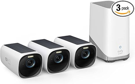 eufy Security eufyCam S330(eufyCam 3) 3-Cam Kit, Security Camera Outdoor Wireless, 4K Camera with... | Amazon (US)