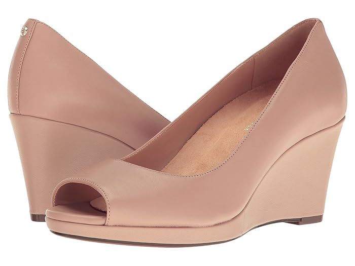 Naturalizer Olivia (Tender Taupe Leather) Women's Wedge Shoes | Zappos