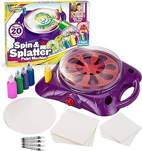 Creative Kids Spin & Paint Art Kit - Spinning Art Machine + Flexible Splatter Guard + 5 Bottles o... | Amazon (US)