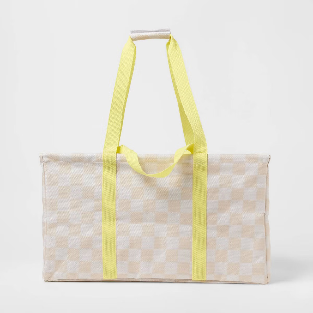 Multipurpose Tote Tan Checker - Sun Squad™ | Target