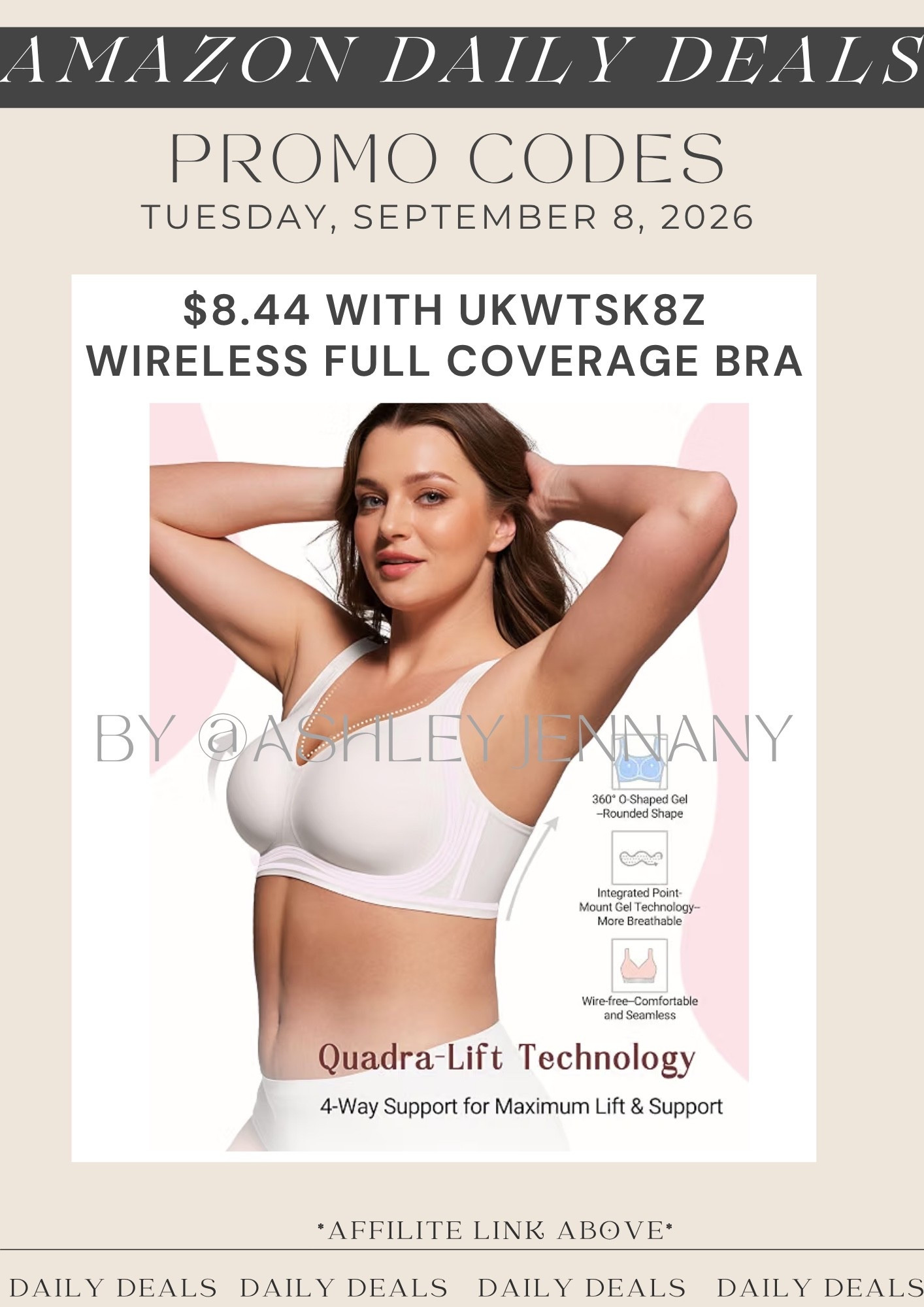 Wireless bra

#LTKMidsize #LTKSaleAlert #LTKootd