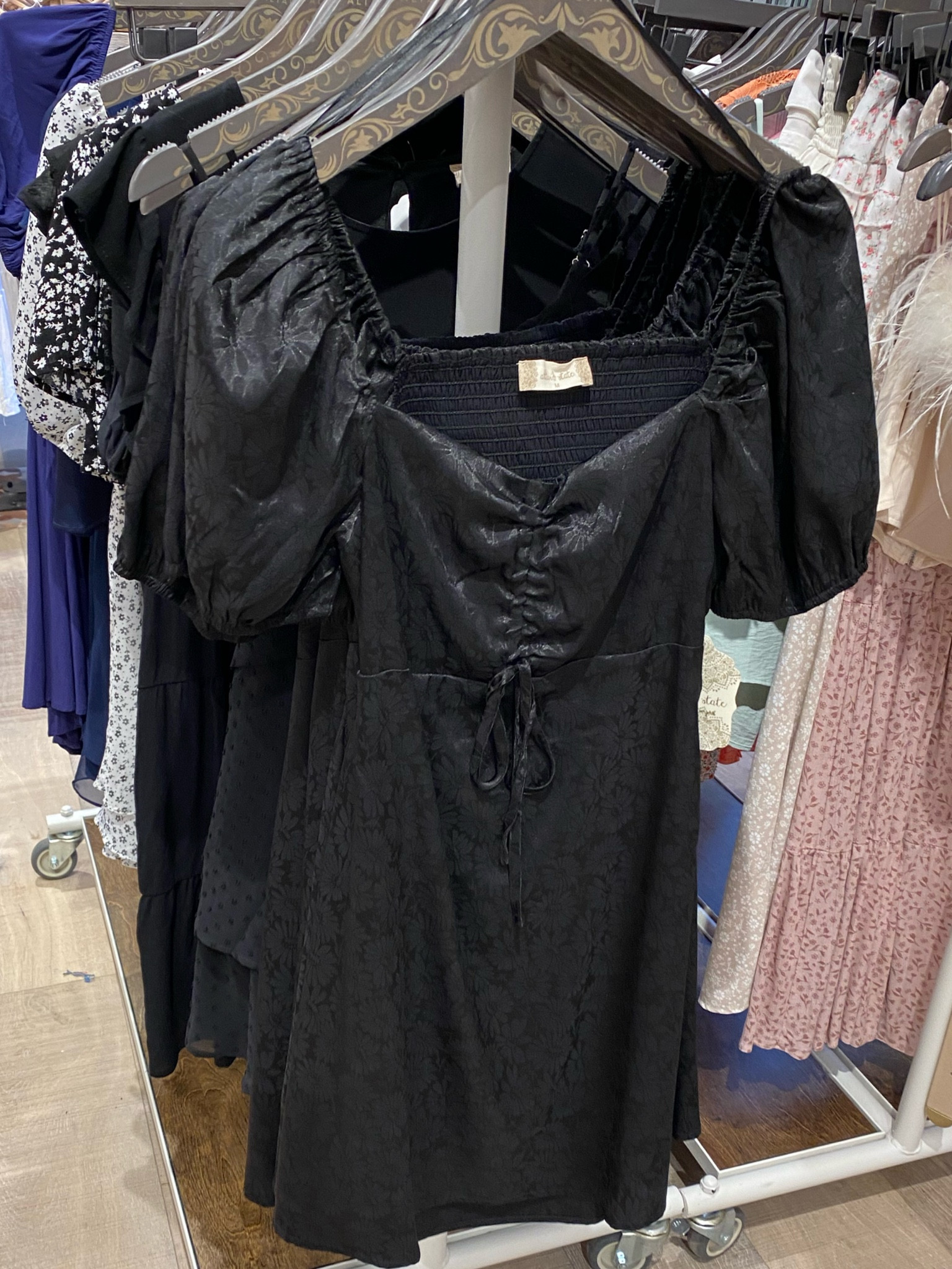 Black dresses
Black satin dress 

#LTKwedding #LTKunder100 #LTKstyletip