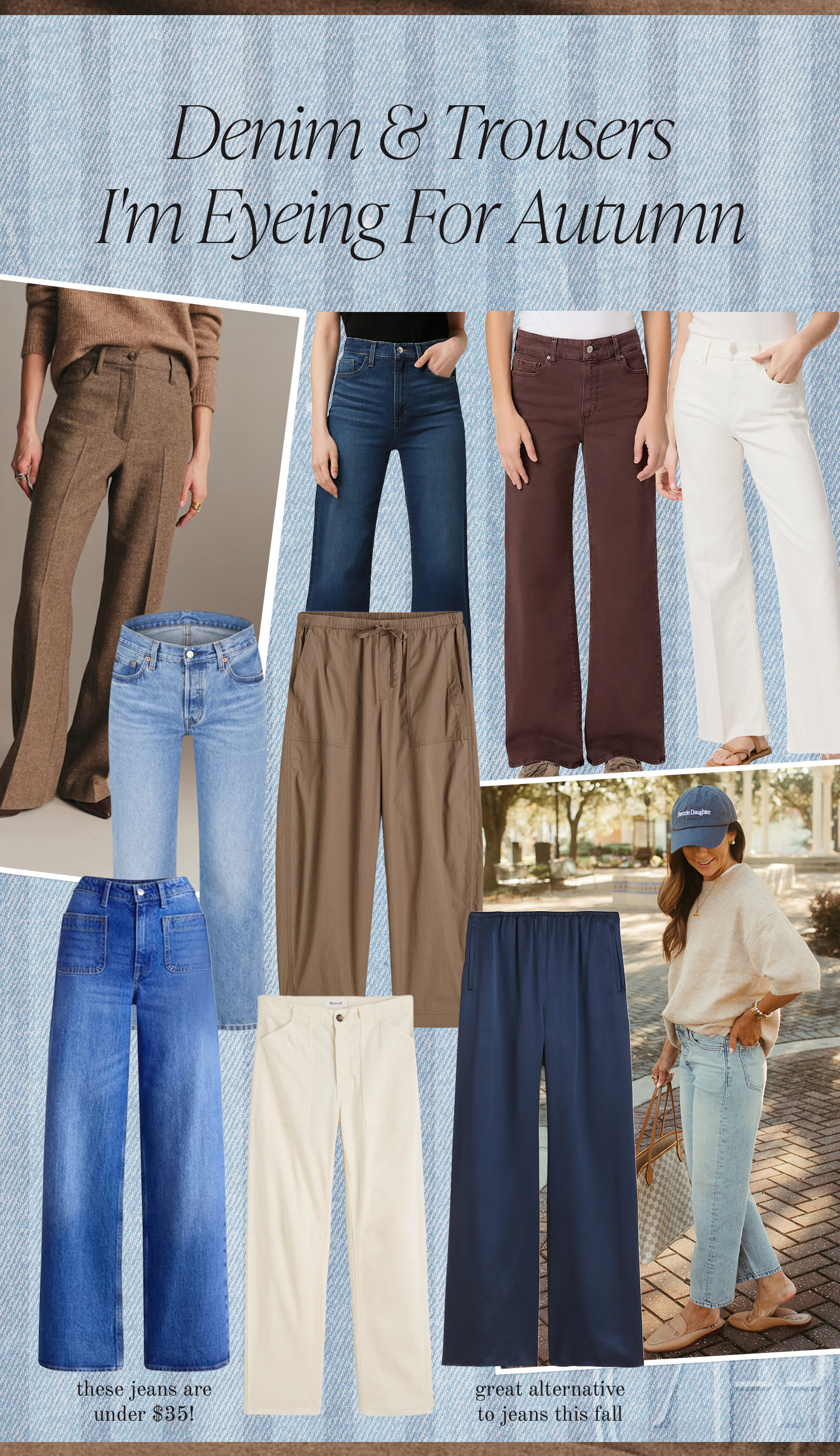Fall denim, trousers and pants. The perfect barrel leg jeans, no-wrinkle pants and wide leg denim.  

 #LTKootd