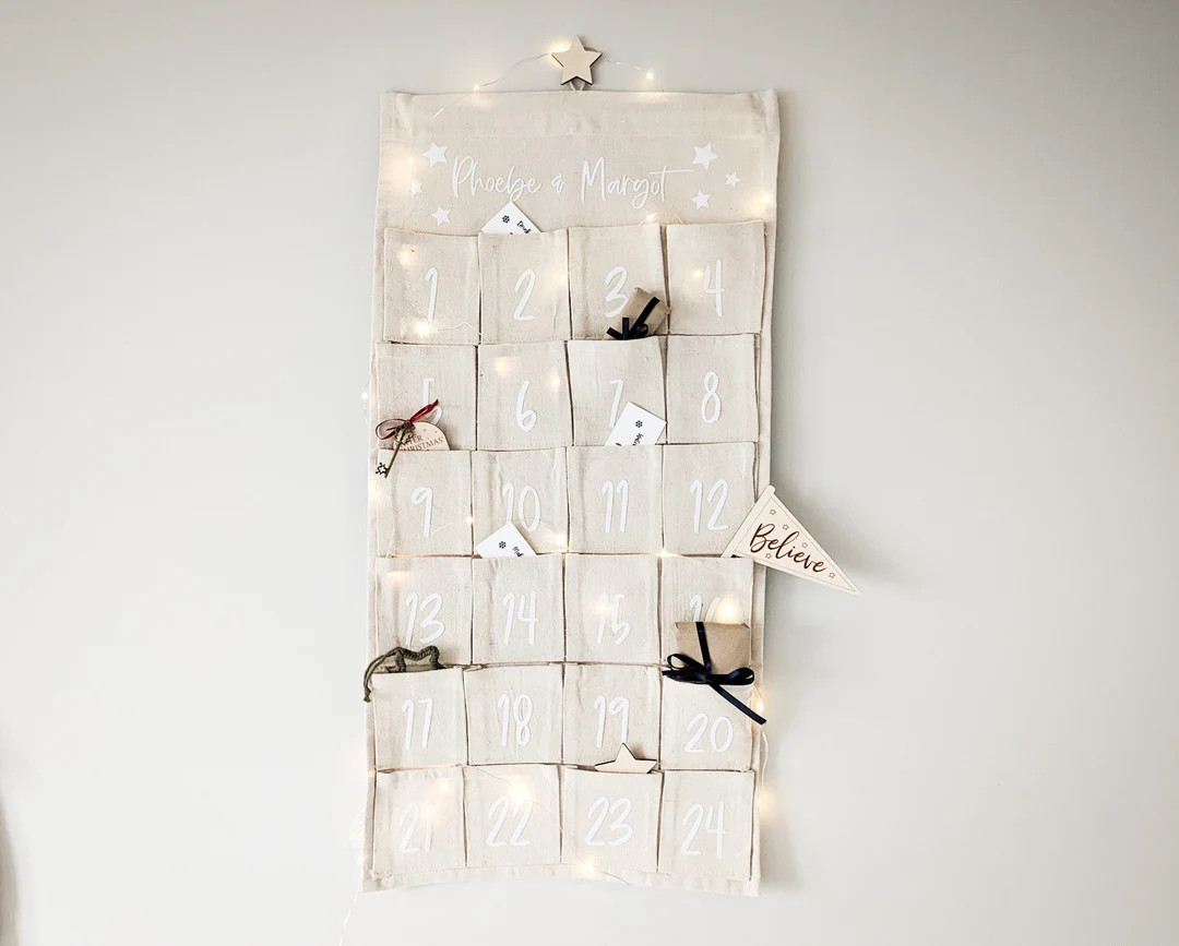 Personalised Christmas Advent Calendar Christmas Countdown Advent Calendar With Name Family Adven... | Etsy (US)