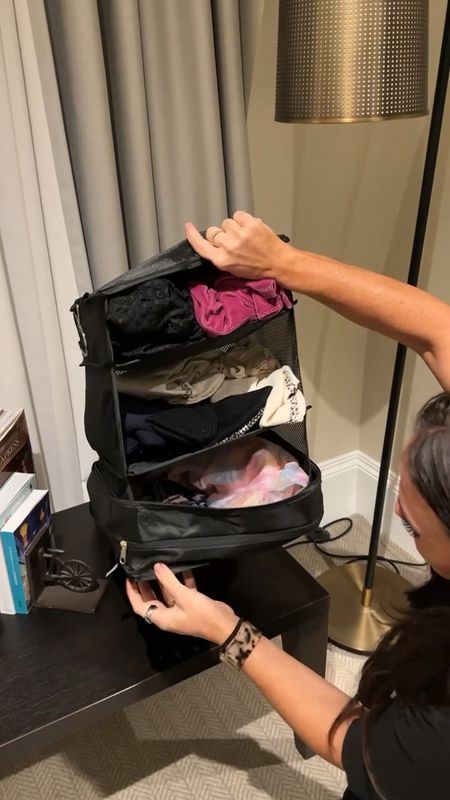 Packing cubes but make them hangable! I got some for each of my kids and each days outfit and accessories fit in a slot. When we get to the hotel, they just unzip and hang up! No need to completely unpack!

#traveltip #packable #suitcase #luggage #storagecubes #kids #travel #travelhack #amazon

#LTKTravel #LTKFamily #LTKStyleTip