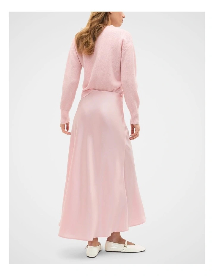 Seed HeritageSatin Midi Skirt in Pale Blossom | Myer