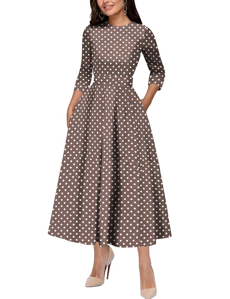 Simple Flavor Women's Vintage Dress Sleeveless O-Neck Party Cocktail Dress | Amazon (US)