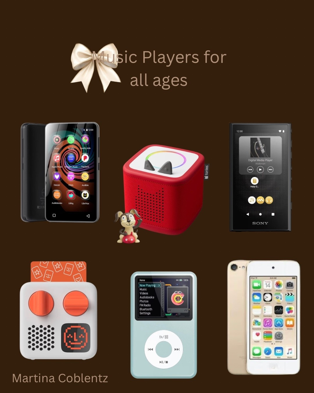 Music players for all ages 


•y2k •mp3 player •iPod •iPod touch •iPod classic •yoto •toniebox •teen gift •toddler gift 

#LTKmomlife #LTKGiftGuide #LTKKids