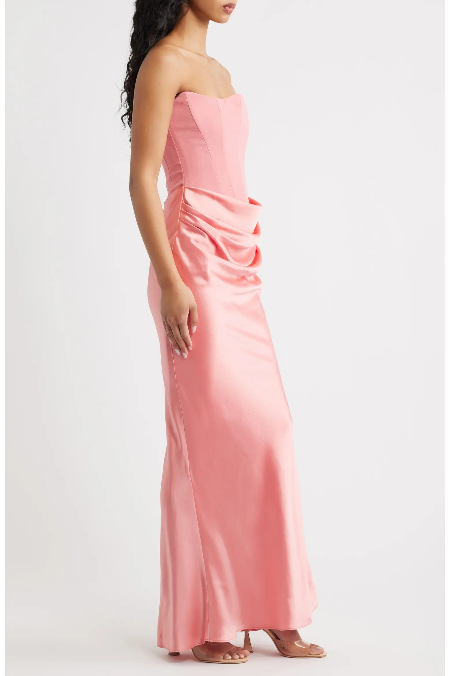 Persephone Strapless Corset Satin & Stretch Crepe Mermaid Gown (Women) | Nordstrom | Nordstrom