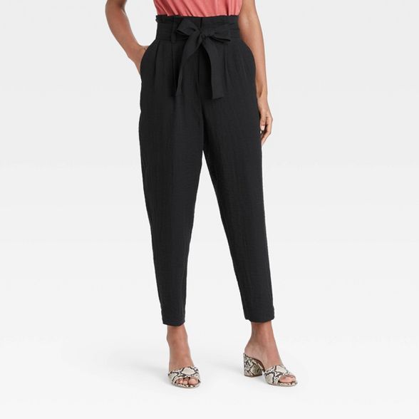 Women's High-Rise Paperbag Ankle Pants - A New Day™ | Target