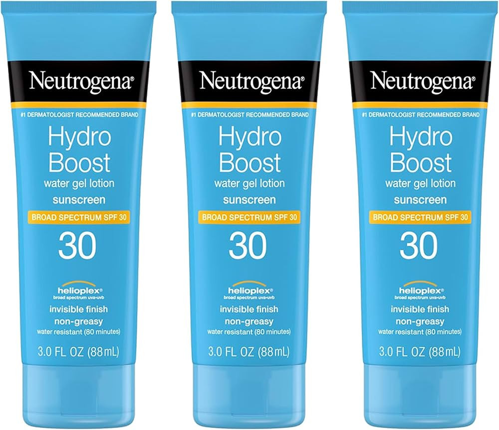 Neutrogena Hydro Boost Water Gel Sunscreen Lotion with Broad Spectrum SPF 30, Water-Resistant Hyd... | Amazon (US)