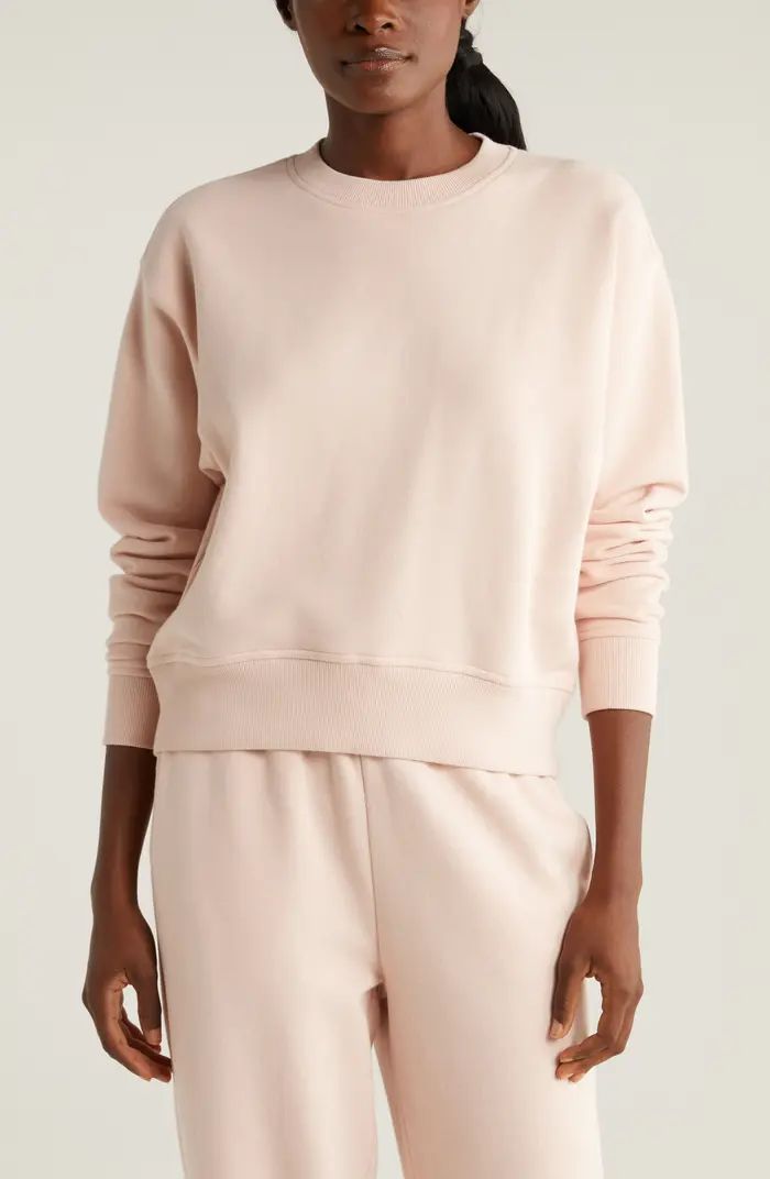 Zella Cloud Fleece Sweatshirt | Nordstrom | Nordstrom