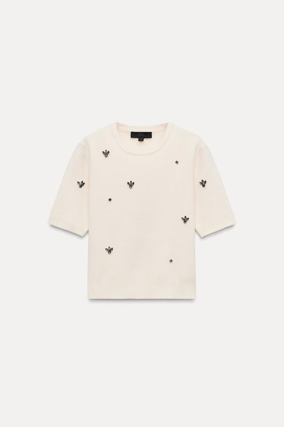 JEWEL BEADED TOP | Zara US
