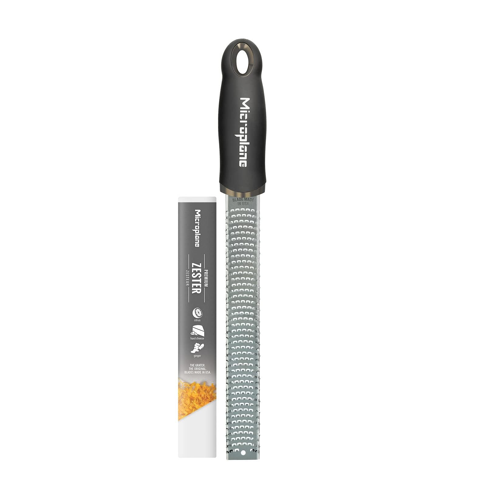 Microplane Premium Classic Series Zester 18/8, Black - Lemon Zester & Cheese Grater & Vegetable G... | Amazon (US)