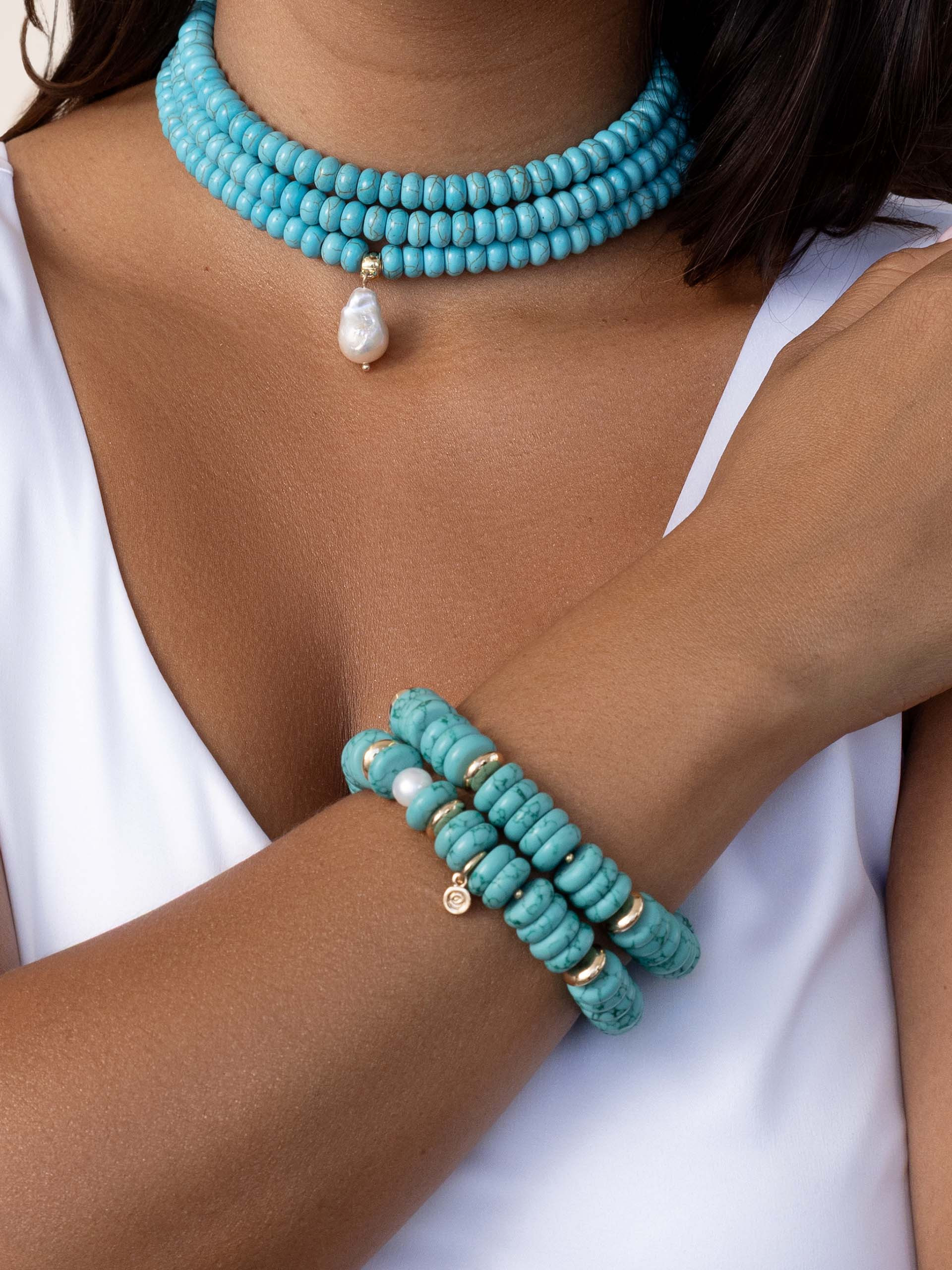 Marina Layers Turquoise Necklace | Ettika