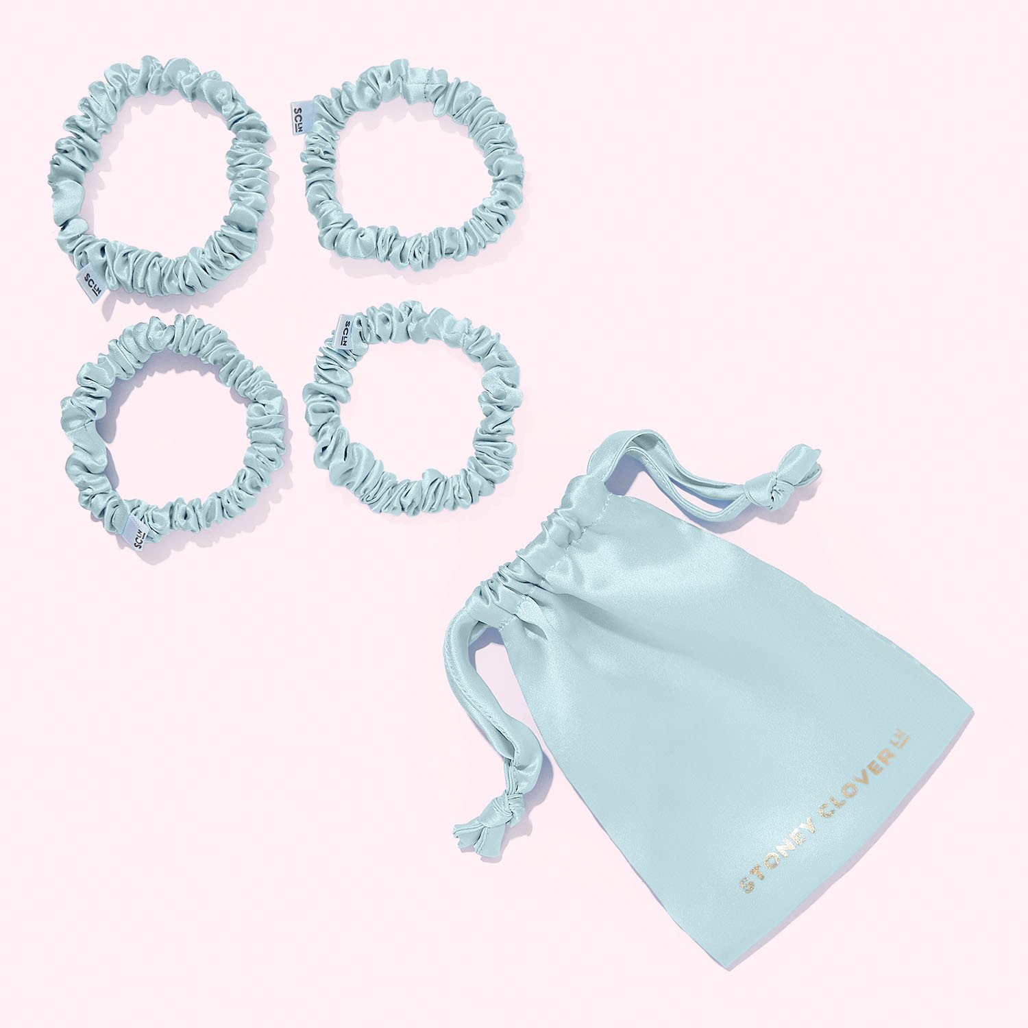 Classic Silk Scrunchie Set of 4 | Hair Scrunchie - Stoney Clover Lane | Stoney Clover Lane