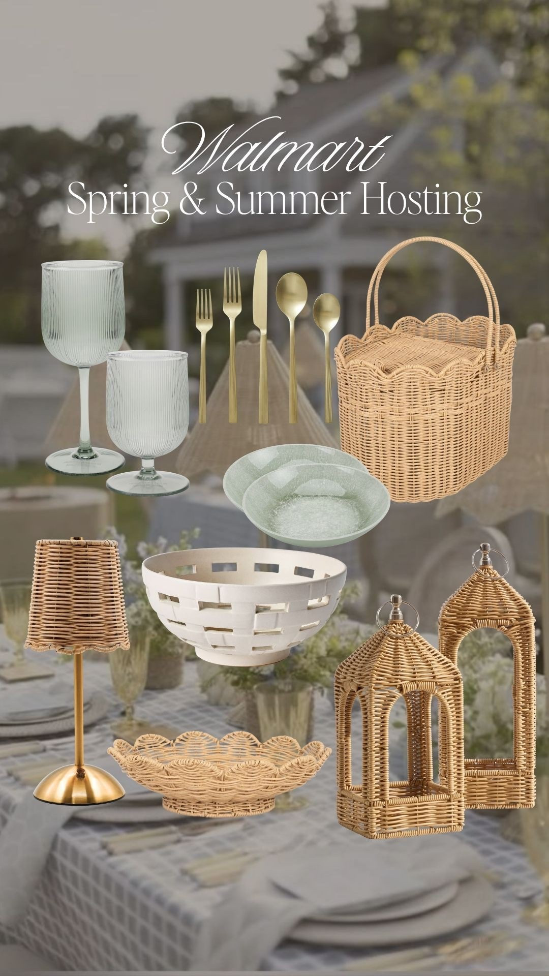 This Walmart collection is giving summer hosting & dinner parties (for less) 🤍

#Walmart #WalmartFinds #PinicBasket #Rattan #OutdoorHostingHosting #Entertaining #Glassware #Flatware #Dinnerware #Coastal #Summer #Spring #Mother’sDay