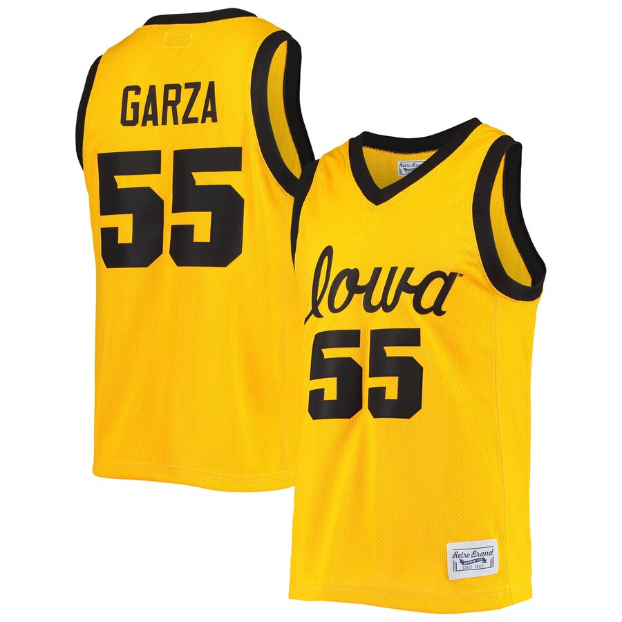 Luka Garza Iowa Hawkeyes Original Retro Brand Alumni Commemorative Replica Basketball Jersey - Go... | Fanatics