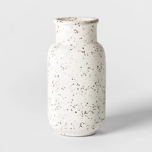 Vase Watering Can Speckled Glaze - White - Threshold™ | Target