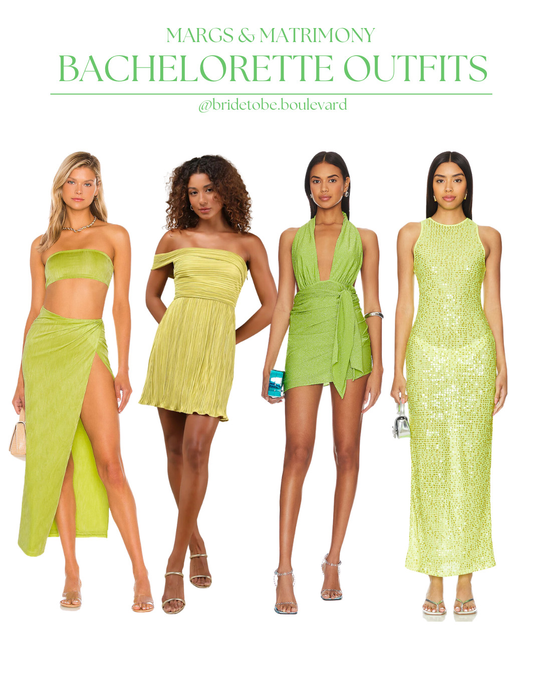 🍋‍🟩 Margs & Matrimony 🍋‍🟩
Spicy, zesty, and full of fun! These lime green looks bring the perfect pop of color to your margarita-filled bachelorette bash. Featuring bold hues, playful textures, and statement-making styles, these outfits are made for toasting to love (with extra salt on the rim). Shop now! #MargsAndMatrimony #BrideVibes #LTKBridal 

 #LTKParties #LTKStyleTip #LTKWedding