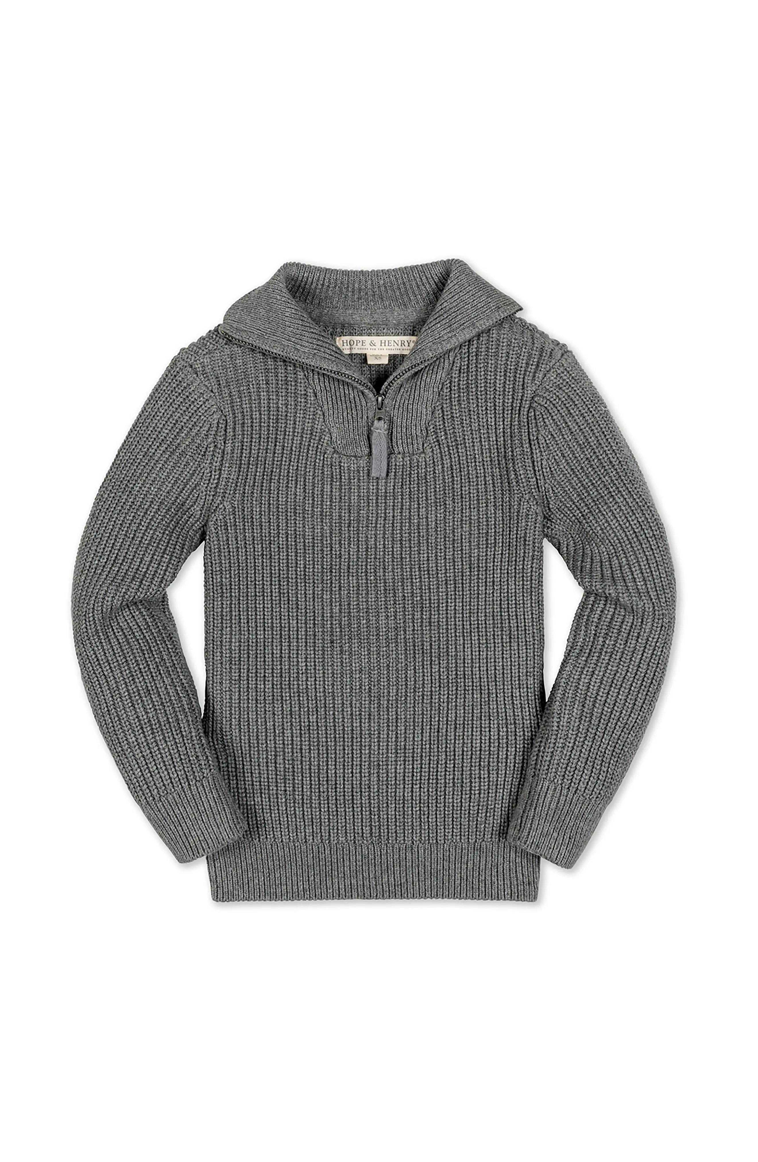 Kids' Organic Rib Knit Half Zip Pullover Sweater (Men) | Nordstrom | Nordstrom