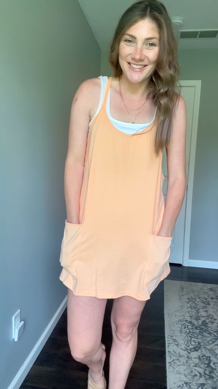 Comment SUMMER to shop. 🧡 How cute is this summer mini dress. Shorts underneath and under $30. Comes in tons of colors and runs true to size. The perfect everyday dress. 

#LTKFindsUnder50 #LTKStyleTip #LTKActive