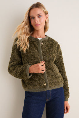Olive Sherpa Camden Jacket | Tuckernuck (US)