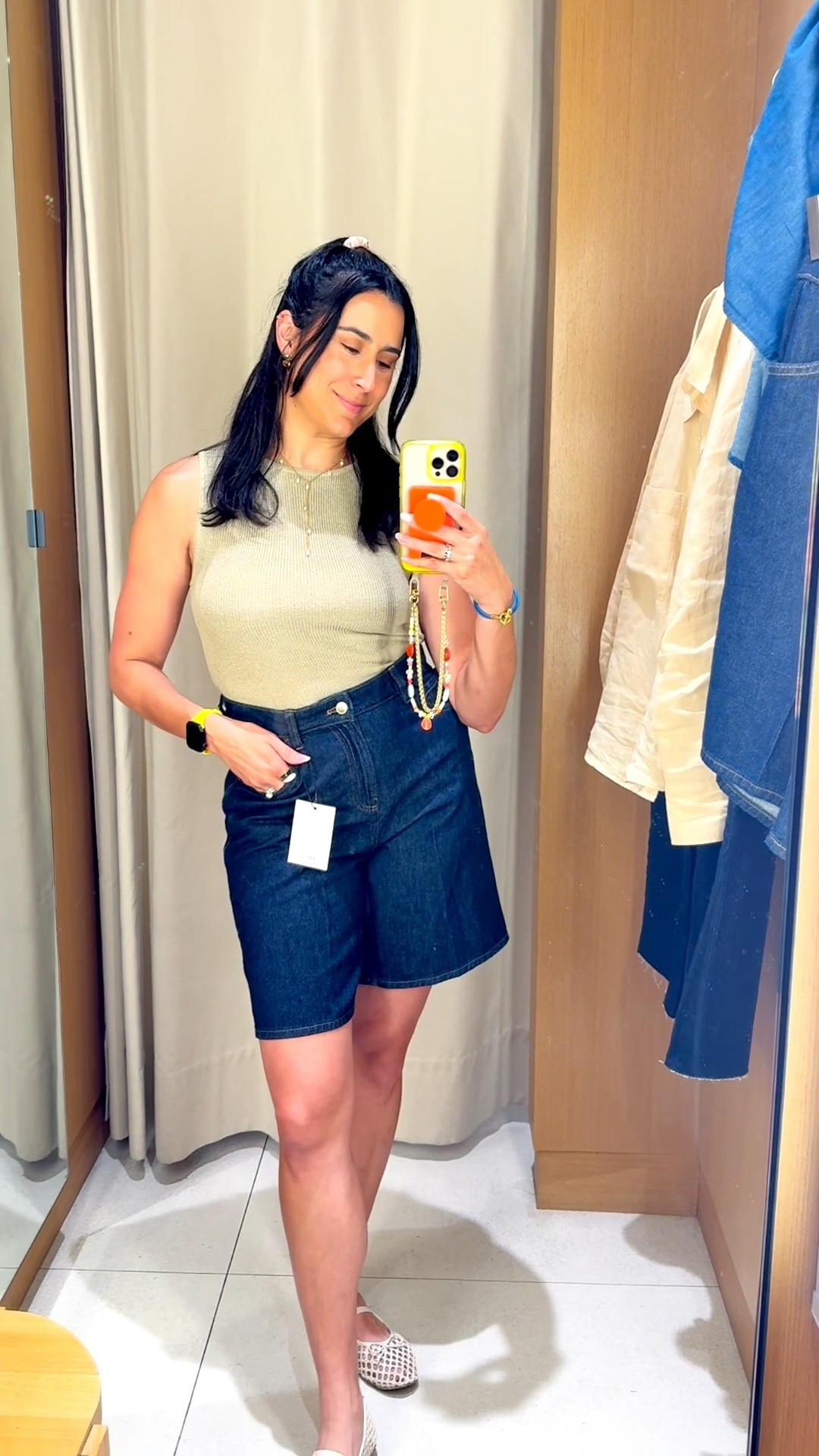 Let’s try on some things at Mango 🥭 

I haven’t shopped in store for a while so I was thrilled when I had the chance to go to the mall recently!

Mango had lots of fun options for summer and these were some that I liked best. 

What do you think I chose 🤔 take your guesses in the comments! I’ll share my outfit pick tomorrow and already have a Chatty Christy episode ready to go with all the outfit details 🤍

Save for summer outfit and shopping inspo and follow me for more ✨

summer outfit • casual outfit • casual summer outfit • linen shirt • button down shirt • green tank top • summer tank top • jean shorts • Bermuda shorts • dark wash shorts • medium wash shorts

#LTKootd #LTKdayinmylife #LTKvlog