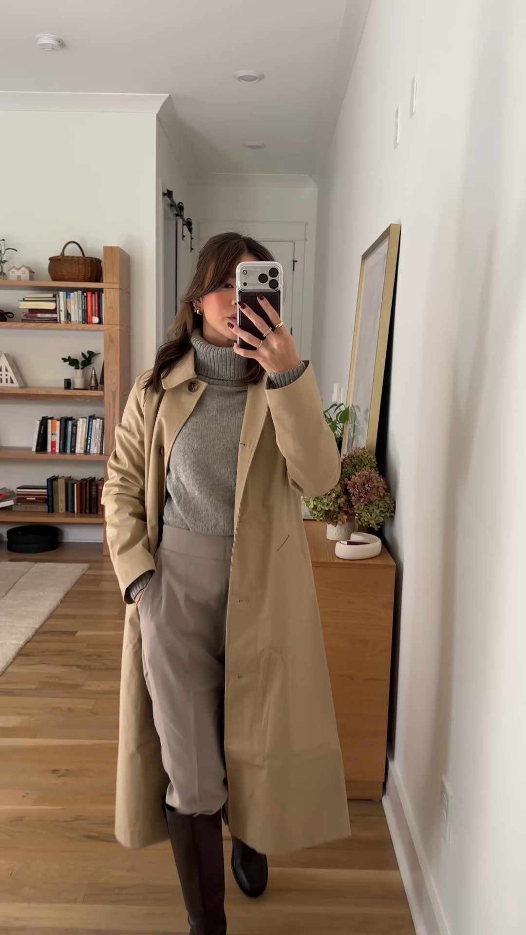 Sizing info: Sweater: XS in Warm Heather Grey, Pants: Size 0 in Morel Grey, Coat: XS in Light Kahki! petite fashion, get dressed with me, outfit inspiration, ootd, nashville outfit, Nashville influencer, petite style, vacation style, casual outfits, mom style, petite pants, winter dress, winter outfit, winter pants, winter outfit inpso, winter outfit idea, winter top, fall top, fall style, winter style, winter sweater, autumn sweater, cozy sweater, cold weather sweater, cold weather outfit, fall jeans, fall jacket, jacket, winter jacket, winter coat, Quince, Tall boots, Winter boots 

 

#LTKGiftGuide #LTKHoliday #LTKSeasonal