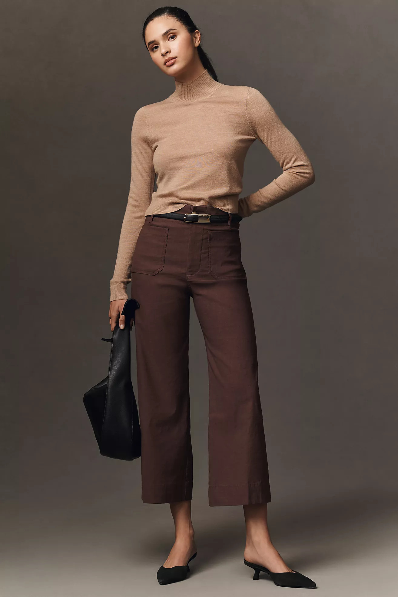 The Colette Cropped Wide-Leg Pants by Maeve: Magic Fabric Edition | Anthropologie (US)