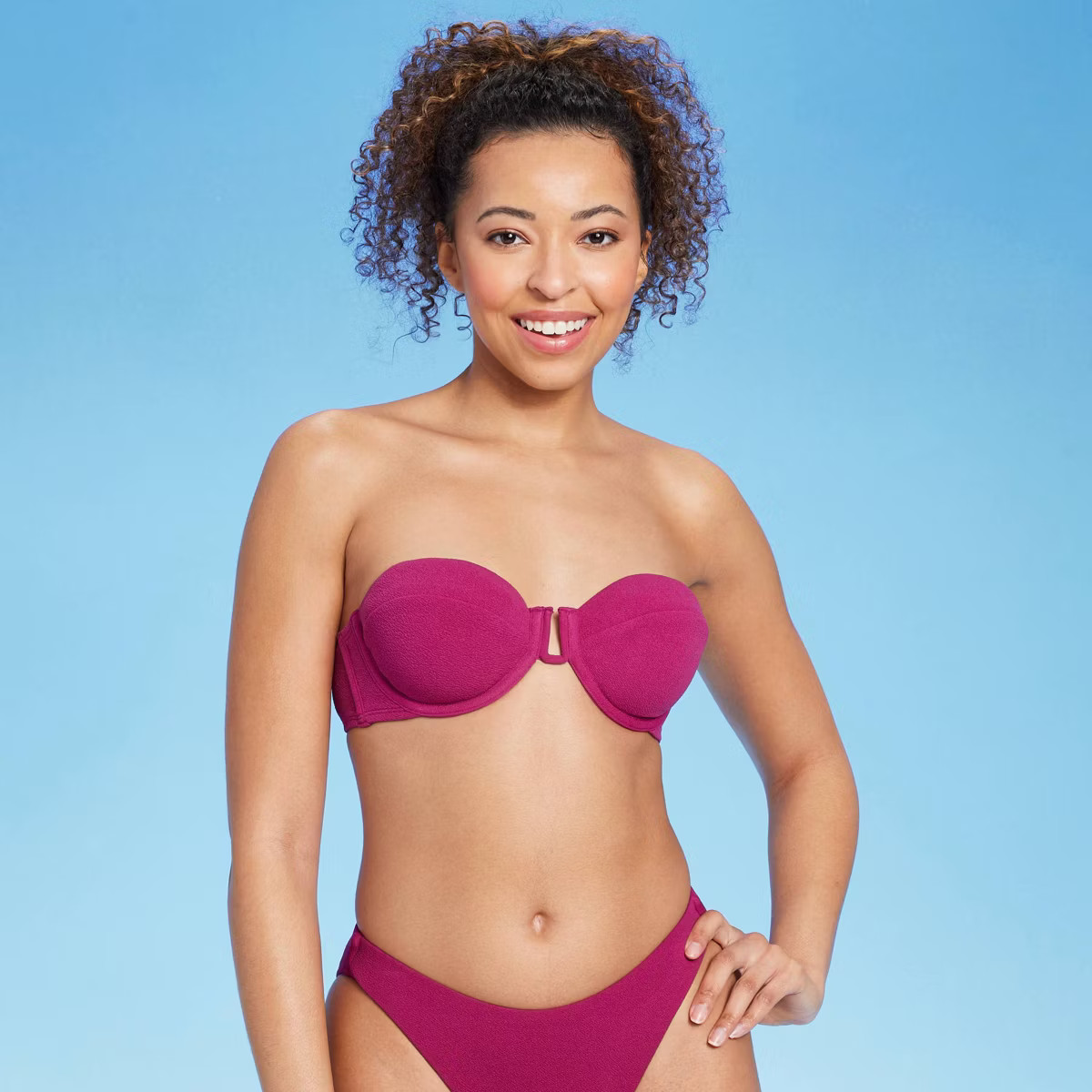 Women's Balconette Underwire Crepe Bikini Top - Shade & Shore™ | Target