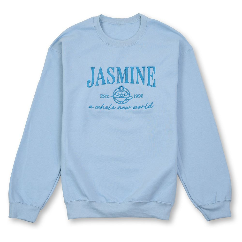 Jasmine Embroidered Pullover Sweatshirt for Women – Aladdin | Disney Store