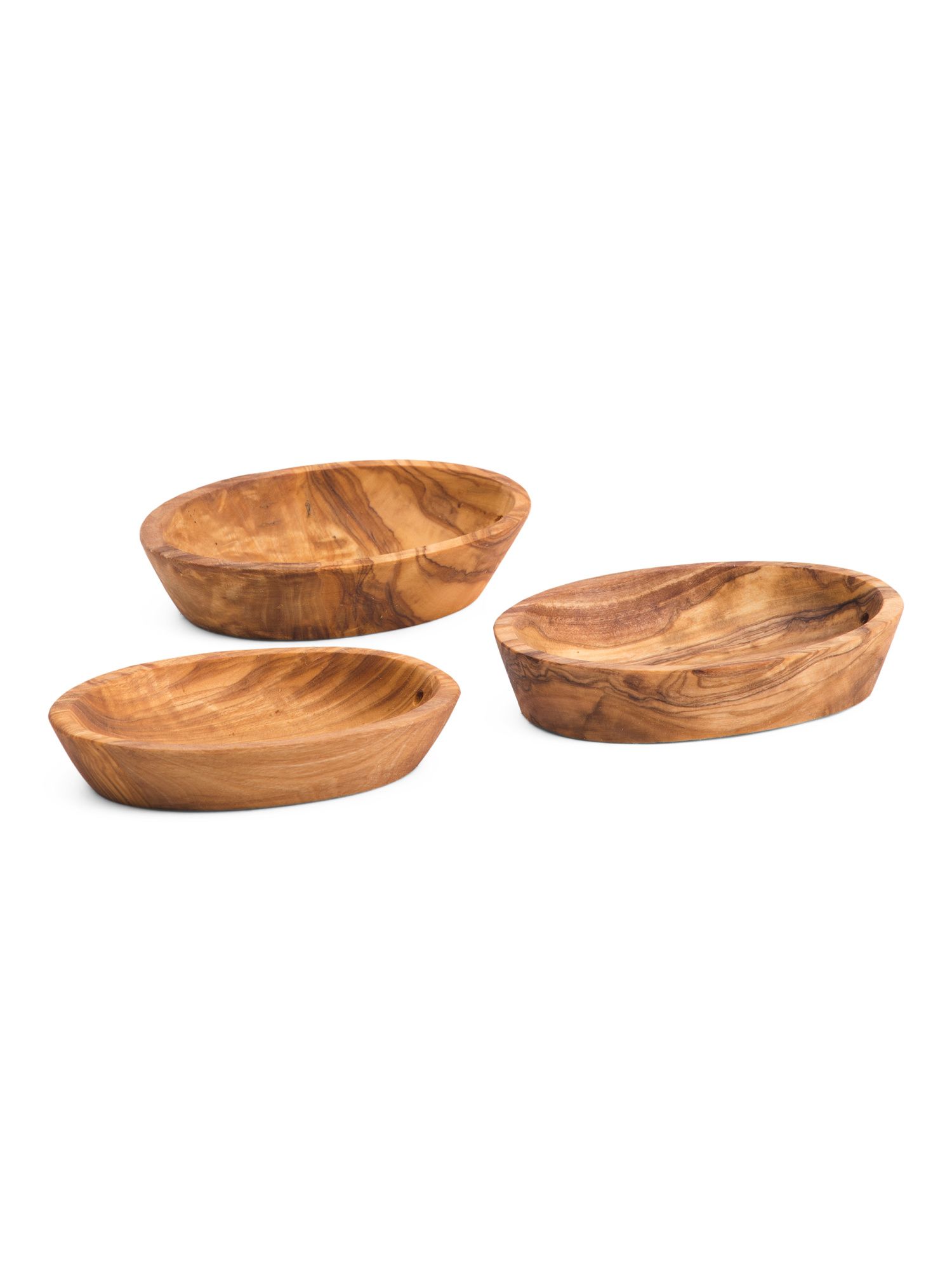 Made In Italy 3pk Oval Olive Wood Bowls | TJ Maxx