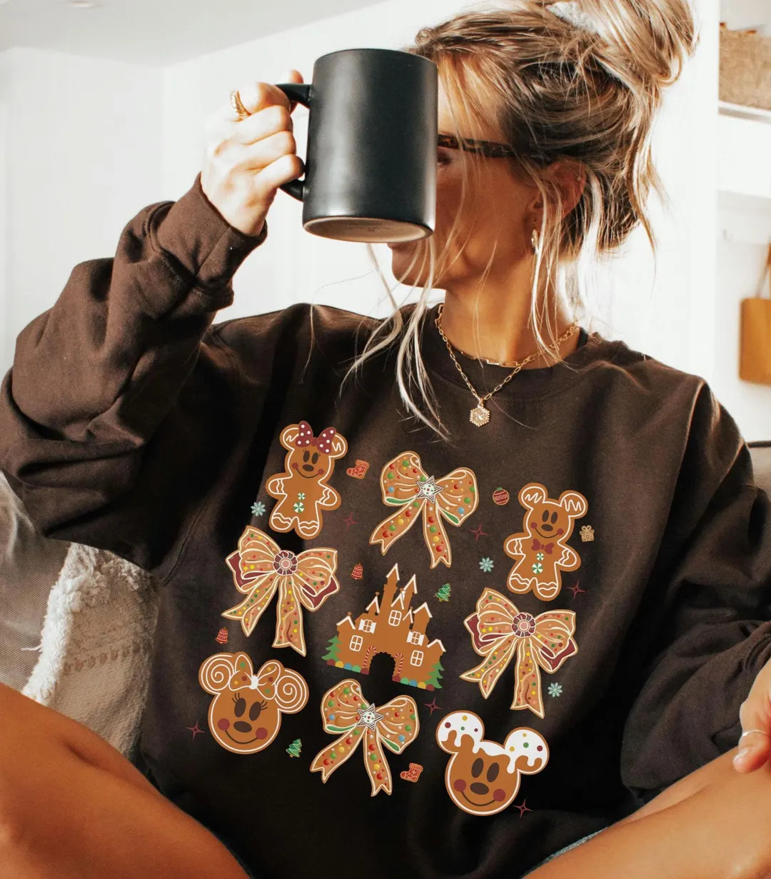 Vintage Disney Gingerbread Christmas Sweatshirt Mickey Minnie Christmas Shirts Mickey's Very Merr... | Etsy (US)